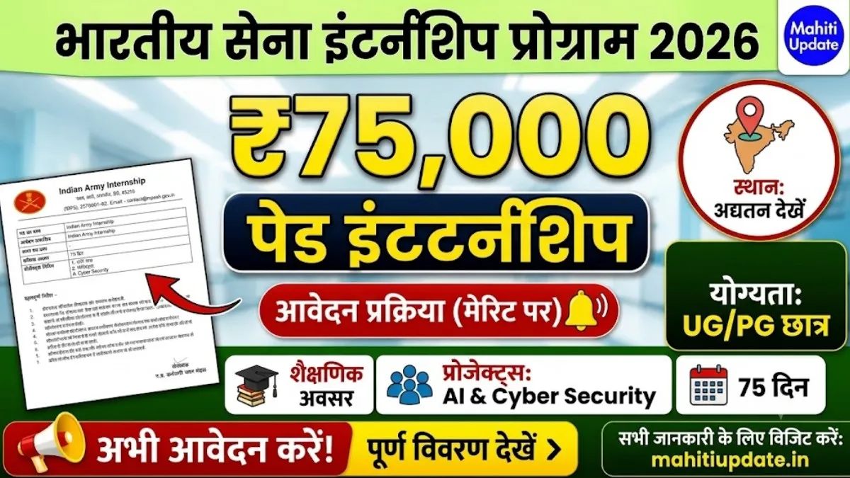Indian Army Internship Program 2026