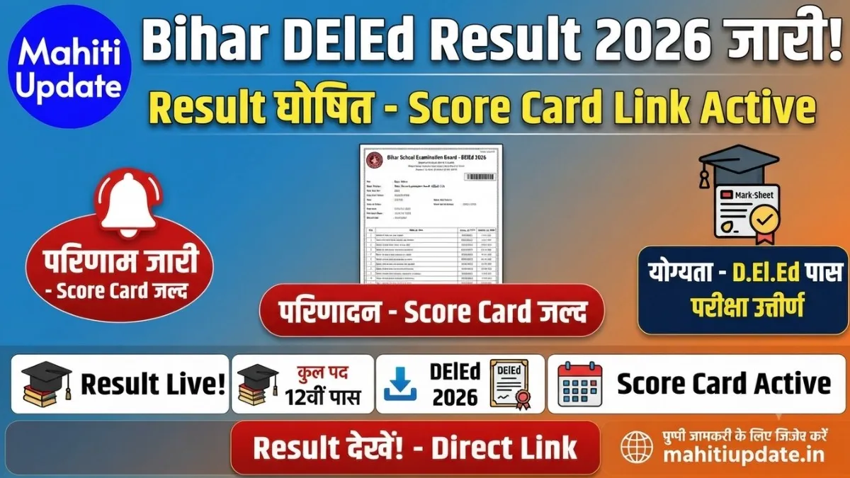 Bihar DElEd Result 2026